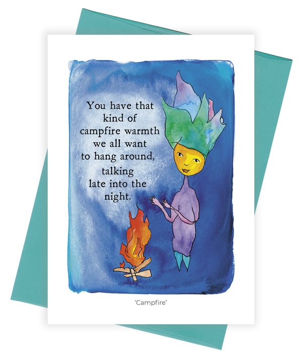 Campfire Greeting Card