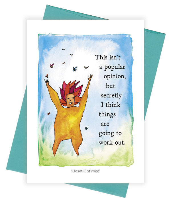 Closet Optimist Greeting Card