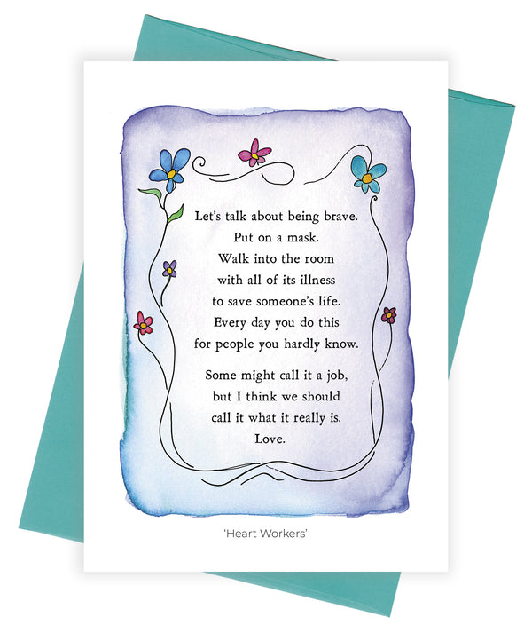 Heart Workers Greeting Card