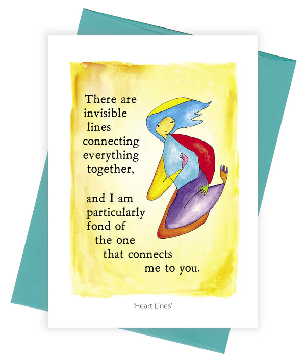 Heart Lines Greeting Card