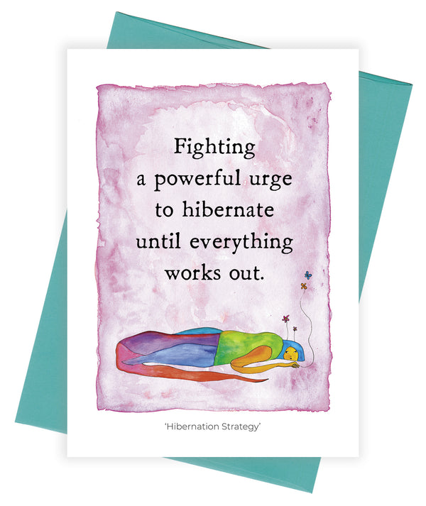 Hibernation Strategy Greeting Card