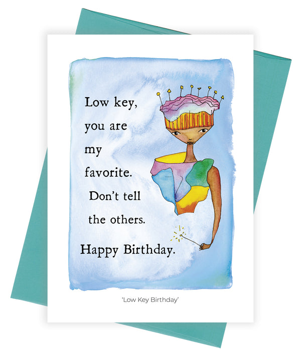 Low Key Birthday Greeting Card