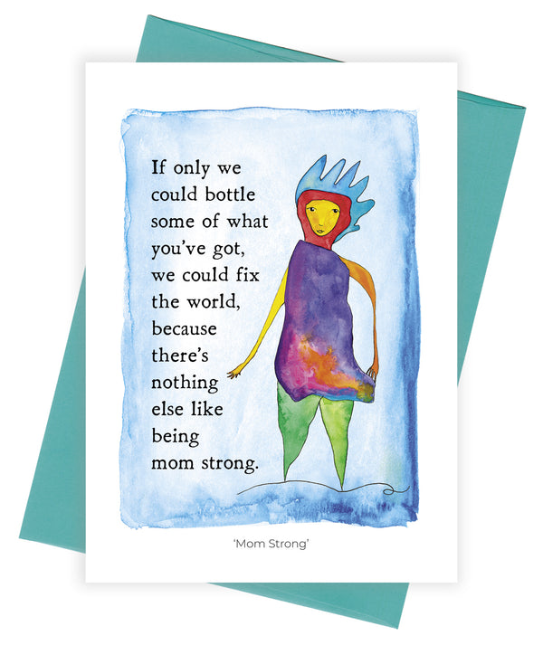 Mom Strong Greeting Card