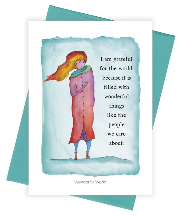 Wonderful World Greeting Card