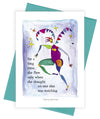 Flying Woman Greeting Card