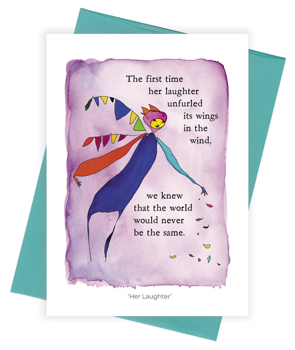 Her Laughter Greeting Card