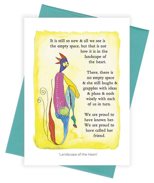 Landscape of the Heart (fem) Greeting Card