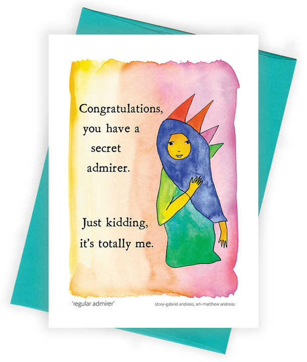 Regular Admirer Greeting Card – StoryPeople